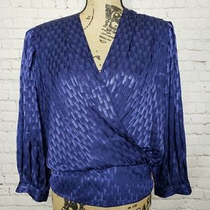 Vintage Silky Wrap Top